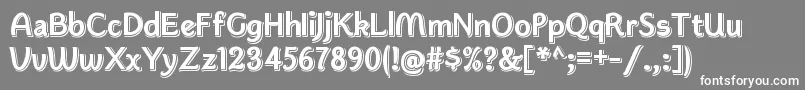 KwokwiRegular Font – White Fonts on Gray Background