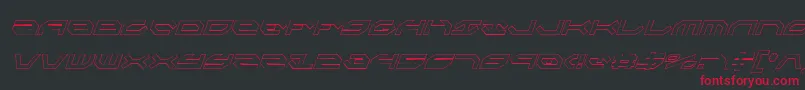 Taskforcecoi Font – Red Fonts on Black Background