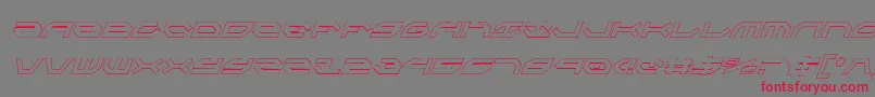 フォントTaskforcecoi – 赤い文字の灰色の背景