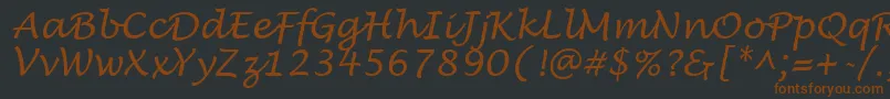More about LucidaHandwritingItalic Font LucidaHandwritingItalic Font – Brown Fonts on Black Background