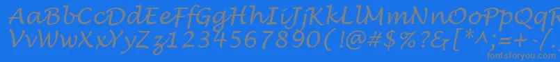 Подробнее о шрифте LucidaHandwritingItalic Шрифт LucidaHandwritingItalic – серые шрифты на синем фоне