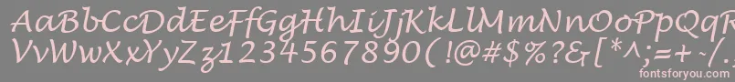 Saiba mais sobre a fonte LucidaHandwritingItalic Fonte LucidaHandwritingItalic – fontes rosa em um fundo cinza