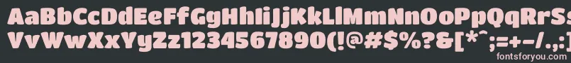 TitanoneRegular Font – Pink Fonts on Black Background