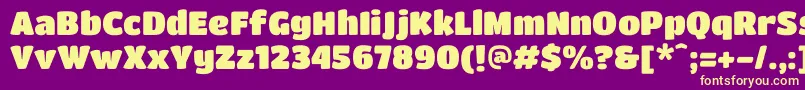 More about TitanoneRegular Font TitanoneRegular Font – Yellow Fonts on Purple Background