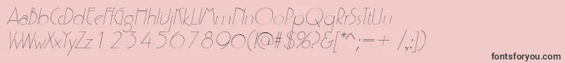 fuente P700DecoItalic – Fuentes Negras Sobre Fondo Rosa