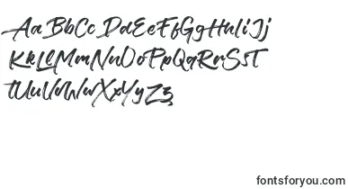 Verbena font – drawn Fonts