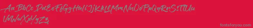 fuente Verbena – Fuentes Grises Sobre Fondo Rojo