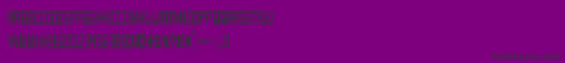 KitchencowboyThin Font – Black Fonts on Purple Background