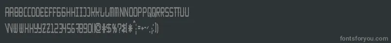 KitchencowboyThin Font – Gray Fonts on Black Background