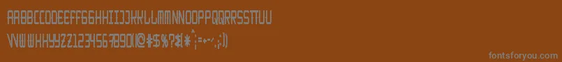 Шрифт KitchencowboyThin – серые шрифты на коричневом фоне