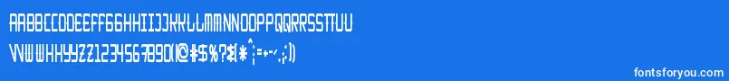 KitchencowboyThin Font – White Fonts on Blue Background