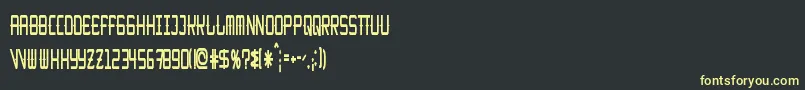 KitchencowboyThin Font – Yellow Fonts on Black Background