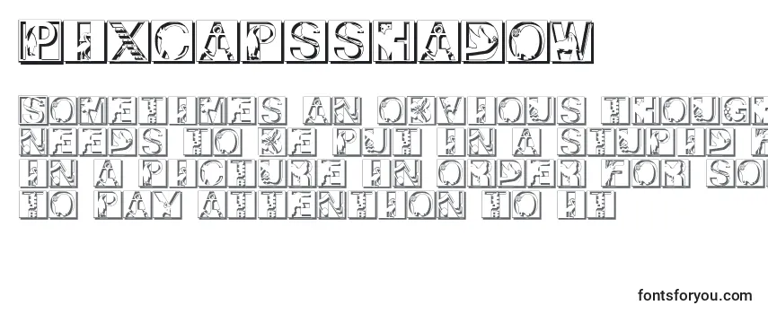 Pixcapsshadow Font