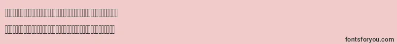 MofidMahdiLatinFigures-Schriftart – Schwarze Schriften auf rosa Hintergrund
