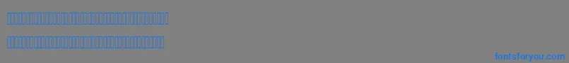MofidMahdiLatinFigures-Schriftart – Blaue Schriften auf grauem Hintergrund