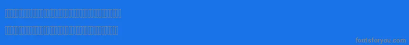 MofidMahdiLatinFigures Font – Gray Fonts on Blue Background