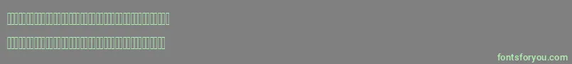 MofidMahdiLatinFigures Font – Green Fonts on Gray Background
