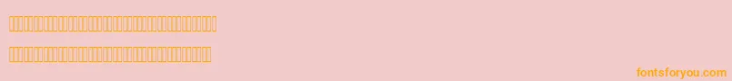 MofidMahdiLatinFigures Font – Orange Fonts on Pink Background