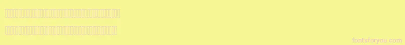 Czcionka MofidMahdiLatinFigures – różowe czcionki na żółtym tle