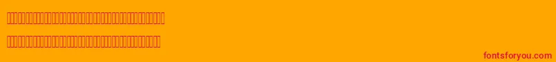 MofidMahdiLatinFigures Font – Red Fonts on Orange Background