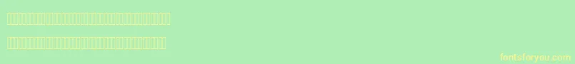 MofidMahdiLatinFigures Font – Yellow Fonts on Green Background