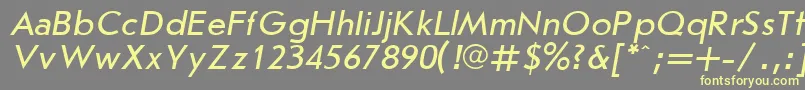 Joussita Font – Yellow Fonts on Gray Background