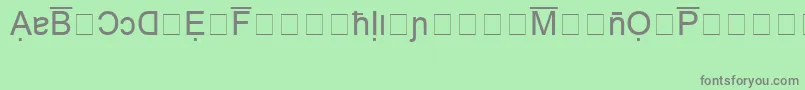 BookshelfSymbol4-Schriftart – Graue Schriften auf grünem Hintergrund