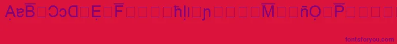 En savoir plus sur la police BookshelfSymbol4 Police BookshelfSymbol4 – polices violettes sur fond rouge