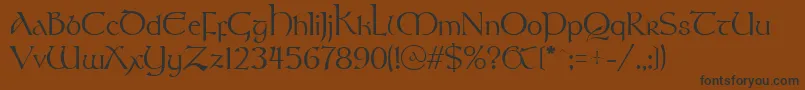 Stonehen Font – Black Fonts on Brown Background