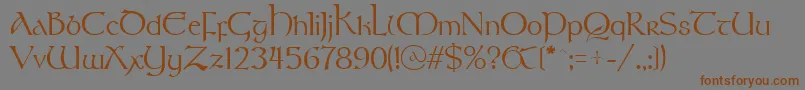 Stonehen Font – Brown Fonts on Gray Background