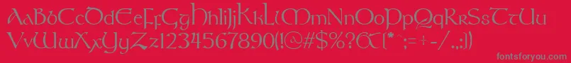 Stonehen Font – Gray Fonts on Red Background