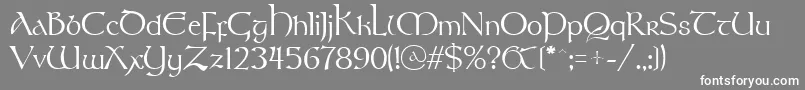 Stonehen Font – White Fonts on Gray Background