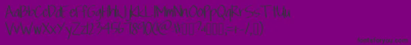 Scriptfont Font – Black Fonts on Purple Background