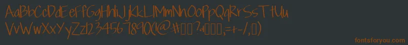 fuente Scriptfont – Fuentes Marrones Sobre Fondo Negro
