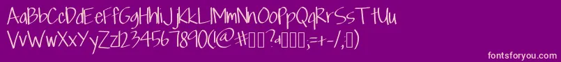 fuente Scriptfont – Fuentes Rosadas Sobre Fondo Morado