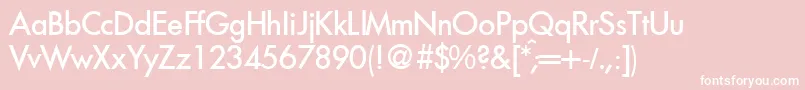 FutoralmeddbNormal Font – White Fonts on Pink Background