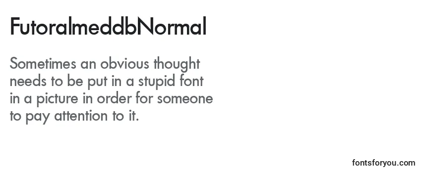 Review of the FutoralmeddbNormal Font