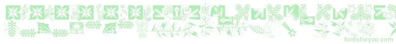 XmasLhPiTwo-fontti – vihreät fontit