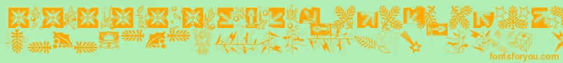 More about XmasLhPiTwo Font XmasLhPiTwo Font – Orange Fonts on Green Background
