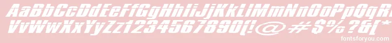 Impos10 Font – White Fonts on Pink Background