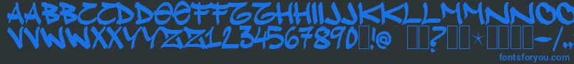 Klue Font – Blue Fonts on Black Background