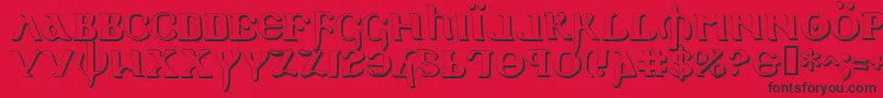 Holyv2s Font – Black Fonts on Red Background