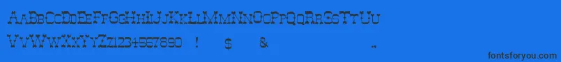 GhostOfTheWildWest Font – Black Fonts on Blue Background