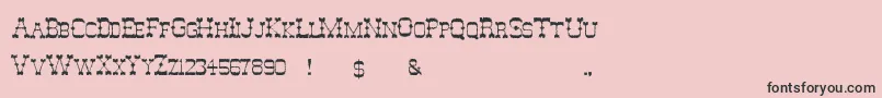 GhostOfTheWildWest Font – Black Fonts on Pink Background