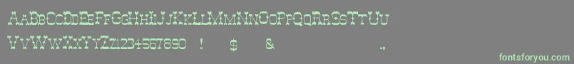 GhostOfTheWildWest Font – Green Fonts on Gray Background