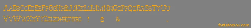 GhostOfTheWildWest Font – Orange Fonts on Gray Background