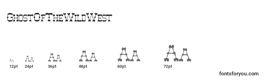 GhostOfTheWildWest Font Sizes