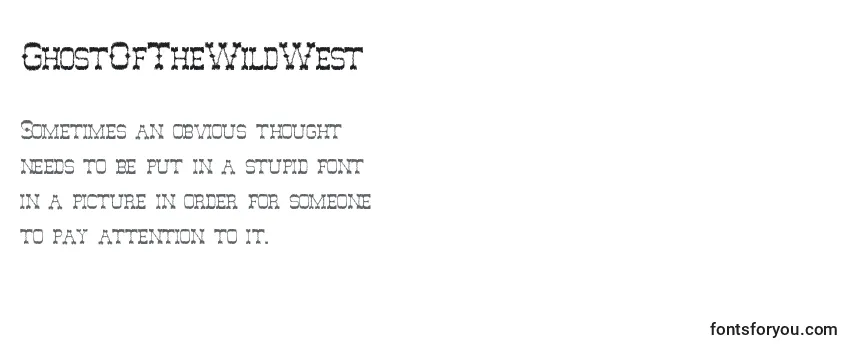 Review of the GhostOfTheWildWest Font