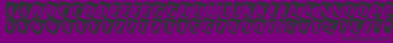 Шрифт JaspercmtwRegular – чёрные шрифты на фиолетовом фоне