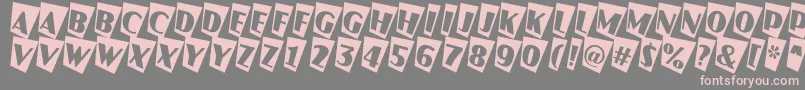 JaspercmtwRegular Font – Pink Fonts on Gray Background